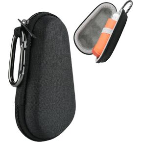 Beautyflier Asthma Inhaler Travel Case, Portable Zipper Carry Case for Inhaler with Clip-On Carabiner, EVA Travel Handy Protective Holder for Adults and Kids, Inhaler Not Included (4IN, Green)