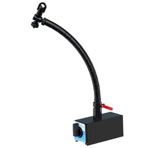 Magnetic Base with On/Off Switch, Dial Gauge Holder Flexible Arm, 588N Magnetic Force, 364mm – Universal Magnetic Base for Dial Indicators and Precision Tools