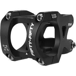 FIFTY-FIFTY Mountain Bike Stem for 35mm Handlebar Clamp 1-1/8 Steer Tube, Aluminum Alloy Short Handlebar Stem for All Mountain, MTB, Downhill, Freeride