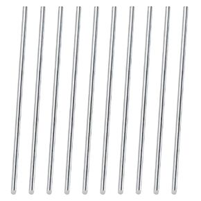 15Pcs Aluminum Rod, 1/4"(6.35mm) Diameter 4"(102mm) Length Aluminum 6061 Round Rods Stock Solid Lathe Metal Bar Stick for Industry Construction DIY Crafts