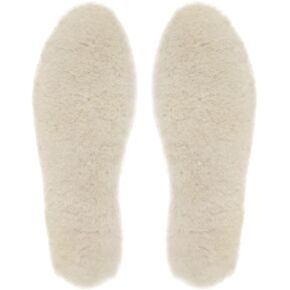 riemot Men's Warm Sheepskin Insoles Premium Thick Wool Fur Fleece Inserts Winter Comfort Sheepskin Innersoles Replacement Insoles for Snow Boots Work Shoes Slippers Black EU 41/US 8