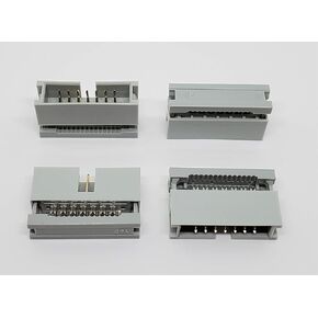 Pc Accessories - 10-Pack 2X7 14P Dual Rows 2.54mm Shrouded IDC Male Header, Easy Crimp 14 Pins Connectors