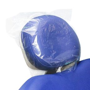 EZGOODZ Disposable Headrest Covers for Dental Chair, 10 x 14 Inch. Pack of 250 Clear Plastic Dental Chair Covers. Waterproof Polyethylene 0.7 mil Dental Head Rest Cover for Salons & Dental Chairs