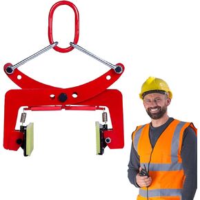 Vertical Stone Lifting Clamps, 716 lbs Granite Slab Lifting Clamps, 2.36-7.09 inches Adjustable Opening Stone Carrying Clamps, Heavy Duty Scissor Lifting Clamp for Lifting Transporting