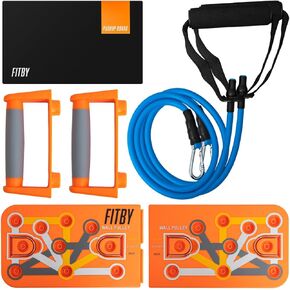 Push Up Board for Men and Women- Multifunctional Workout Equipment- Foldable Push Up Bar- Fitness Gym Equipment- Portable Board for Home Exercise and Workout- Push Up Board by Fitby