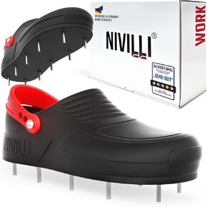 Work - Spiked Shoes for Epoxy Floor Coating Nailshoe Clog for Safe Walking on All self Floor Leveling compounds as Well Epoxy Topcoats Concrete Resin