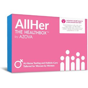 AllHer at-Home Heart Health Test | Total Cholesterol & Triglycerides Test Kit | 12 Biomarkers Checked | Fast & Accurate Results | CLIA-Certified Lab Report | FSA/HSA Eligible | Easy to Use