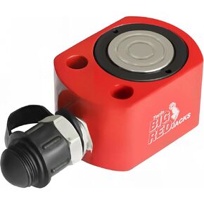 BIG RED Torin Power Hydraulic Ram Cylinder Jack: Single-Acting Mini Jack, 2.44" Stroke for Ship Building, Bridge, Construction, Precision Machinery, Small Spaces - 30 Ton (60,000 lb) Capacity