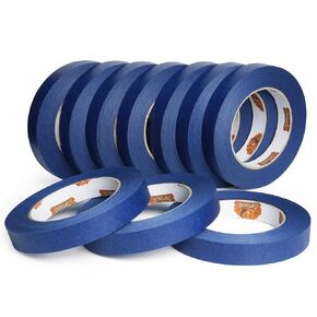 Multi-Surface Painter's Tape, UV Anti Residue Free Blue Tape, Wall Painting Masking Tape with Sharp Lines for Indoor Outdoor Painting, 1.88 inch x 60 Yard, 36 Rolls