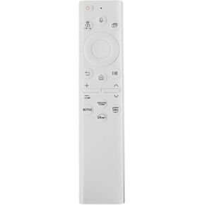 𝐁𝐍𝟓𝟗-𝟎𝟏𝟑𝟗𝟏𝐀 𝐒𝐚𝐦𝐬𝐮𝐧𝐠 Solar Voice Rechargeable Control for Samsung Frame TV Remote, Compatible with Samsung Frame TV, Ultra HD 4K 8K Neo QLED Crystal UHD TV - White BN59-01391A