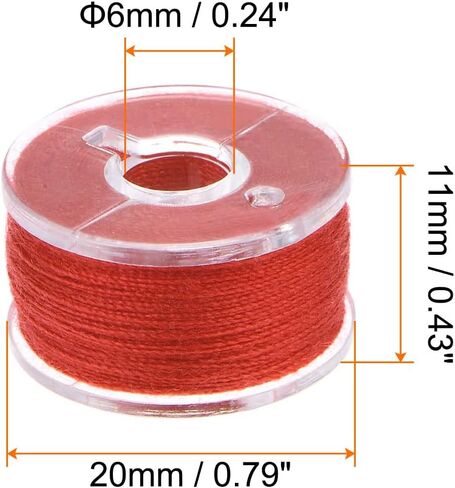 HARFINGTON Prewound Bobbin Thread Set of 10pcs with Storage Plastic Case for Embroidery and Sewing Machine, Pink Series in Saudi Arabia