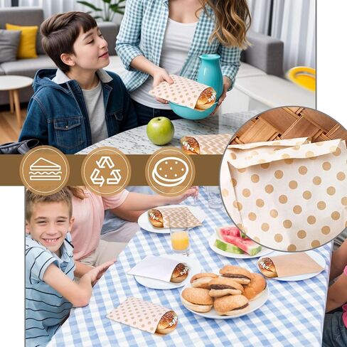 JOHOUSE 120PCS Flat Paper Bags, 5 x 7 Inch Snack Bags White Cookie Bags Kraft Paper Bags Popcorn Bags for Sales Treats Parties in Saudi Arabia