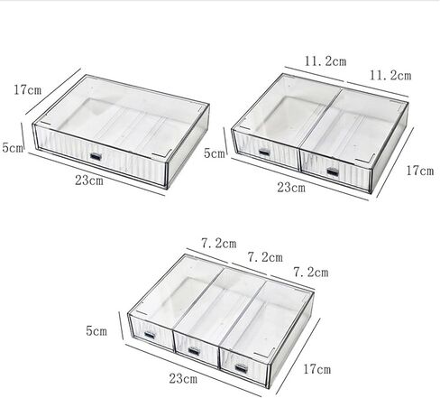 Desk Drawer Organizer, Stackable Office Supplies Desk Organizer, Plastic Plastic Storage Drawer, Desk Grocery Organizer For Stationery/Office Supplies/School/Home (Yellow 6 compartment) in Saudi Arabia
