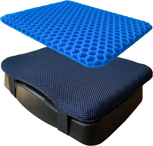 Rowing Machine Seat Cushion,Anti Slip Gel Rower Mat Pad Compatible Concept 2 Water Hydrow Magnetic Rowing Machine Recumbent Bike for Home,Accessories with Straps in Saudi Arabia