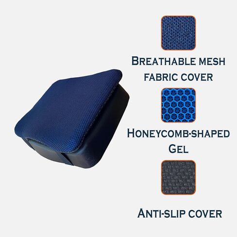 Rowing Machine Seat Cushion,Anti Slip Gel Rower Mat Pad Compatible Concept 2 Water Hydrow Magnetic Rowing Machine Recumbent Bike for Home,Accessories with Straps in Saudi Arabia