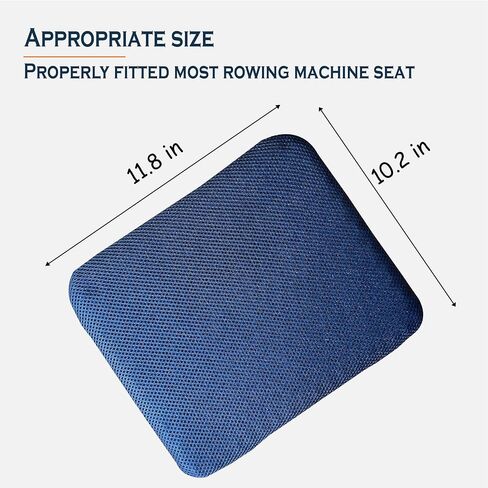 Rowing Machine Seat Cushion,Anti Slip Gel Rower Mat Pad Compatible Concept 2 Water Hydrow Magnetic Rowing Machine Recumbent Bike for Home,Accessories with Straps in Saudi Arabia