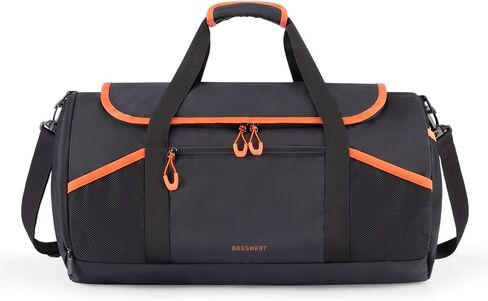 BAGSMART Gym Bag for Men & Women, Lightweight Duffel Bag with Shoe Compartment, Weekender Bags with Wet Pocket, Workout Overnight Carry on Bag for Travel, Pink in Saudi Arabia