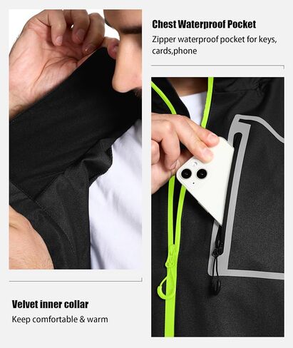 SWISSWELL Men's Rain Suit Golf Rain Gear for Men Waterproof Work Heavy Duty Rain Jacket and Pants in Saudi Arabia