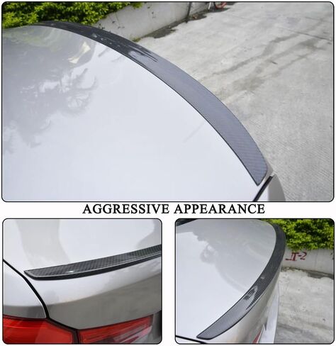 MCARCAR KIT G30 Real Carbon Fiber Trunk Spoiler for BMW 5 Series G30 2017-2022 520i 530i 540i F90 M5 Sedan Rear Boot Highkick Wing Lip Car Roof Window Top Wing Lip Facotry Outlet (A Style) in Saudi Arabia