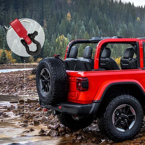 جهاز استقبال وصلة القيد يناسب 2 بوصة، كتلة استقبال وصلة وصل بقوة كسر 33.075 رطل مع دبوس لولبي 5/8 بوصة، وأغلال حلقية على شكل حرف D 3/4 بوصة لقطر الشاحنة (أسود وأسود) in Kuwait