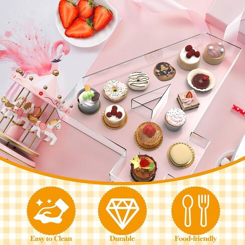 Acrylic Number Charcuterie Board Box: Clear Reusable Number Box Display Tray Candy Dish Decorations (30) in Saudi Arabia