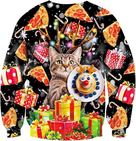 Ugly Christmas Sweatshirts Men Long Sleeve Women Xmas Sweater Pullover in Saudi Arabia