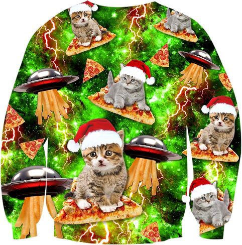 Ugly Christmas Sweatshirts Men Long Sleeve Women Xmas Sweater Pullover in Saudi Arabia