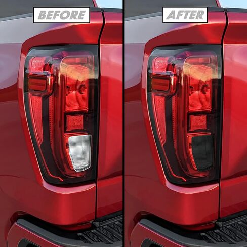 SlickMod PreCut Vinyl Smoke Tint for 2019-2023 GMC Sierra 1500 Tail Light (Non LED) (20% Dark Smoke, 1. Taillight) in Saudi Arabia