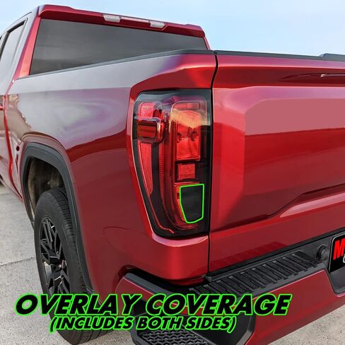 SlickMod PreCut Vinyl Smoke Tint for 2019-2023 GMC Sierra 1500 Tail Light (Non LED) (20% Dark Smoke, 1. Taillight) in Saudi Arabia