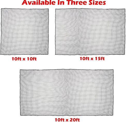 10ft, 15ft, 25ft Sports Practice Netting Sturdy Net Hitting Throwing Pitching Net 150LB Impact Hit Tested Nylon Mesh Netting for Golf, Baseball, Softball, Hockey, Soccer, LAX in Saudi Arabia