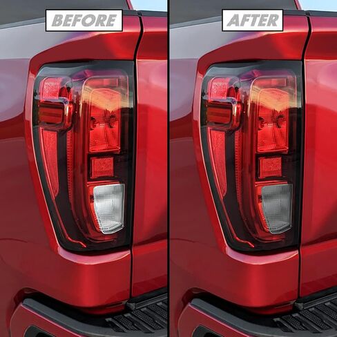 SlickMod PreCut Vinyl Smoke Tint for 2019-2023 GMC Sierra 1500 Tail Light (Non LED) (20% Dark Smoke, 1. Taillight) in Saudi Arabia