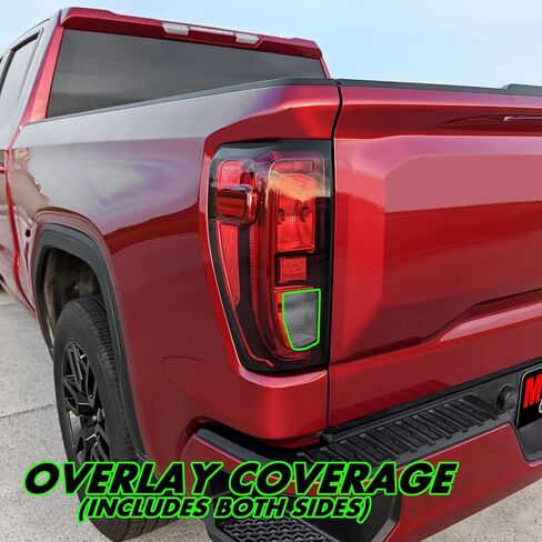 SlickMod PreCut Vinyl Smoke Tint for 2019-2023 GMC Sierra 1500 Tail Light (Non LED) (20% Dark Smoke, 1. Taillight) in Saudi Arabia
