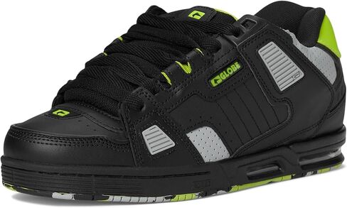 Globe Men's Sabre Skate Shoe, Black/Lime, 13 in Saudi Arabia