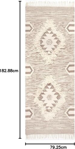 nuLOOM Savannah Moroccan Tasseled Wool Area Rug, 5x8, Black in Saudi Arabia