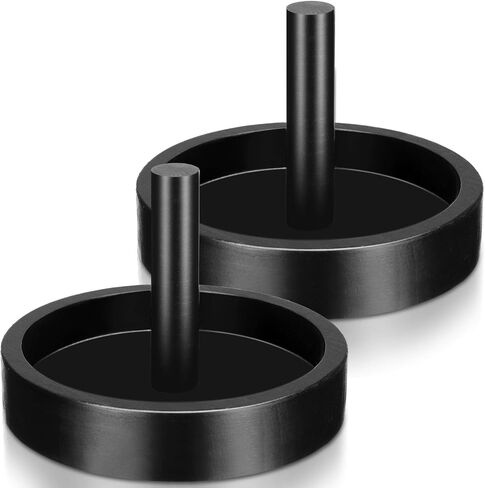 2 Pcs Wood Cone Talc Bowl Cone Chalk Holder Billiards Chalk Holder for Pool Table, Black in Saudi Arabia