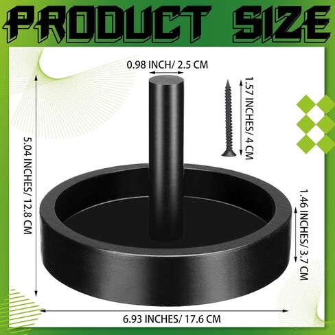 2 Pcs Wood Cone Talc Bowl Cone Chalk Holder Billiards Chalk Holder for Pool Table, Black in Saudi Arabia