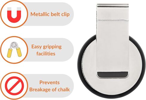 Ultra-Grip Magnetic Chalk Holder Clip - Neodymium Belt Clip for Secure Cue Chalk, Pool Stick Chalk Holder, Ideal for Billiards & Pool Accessories in Kuwait