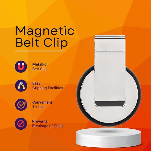 Ultra-Grip Magnetic Chalk Holder Clip - Neodymium Belt Clip for Secure Cue Chalk, Pool Stick Chalk Holder, Ideal for Billiards & Pool Accessories in Kuwait