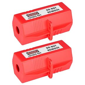 Plug Lock for Lockout Tagout, 110 to 220 Volt Power Cord Lockout, Large Electrical Plug Lockout Device, Pack of 4