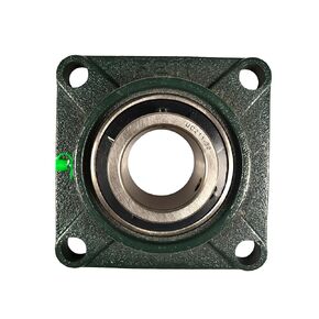 HQRP UCF211-32 Pillow Block Bearing 2-inch Bore, 4-Bolt Flange Mounted, Solid Base, Self-Alignment, Square