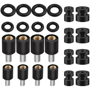 Glarks 36pcs Anti-Vibration Standoffs and Rubber Damper Balls Set Includes M3 Flight Controller Anti-Vibration Fixed Screws and Mount Shock Absorption Balls with M7 Rubber O-Rings