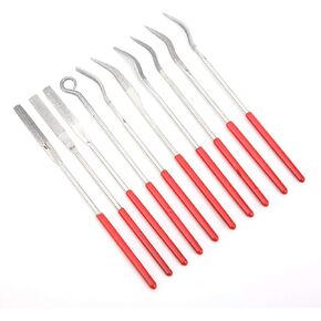 Hyuduo Assorted Diamond Mini Riffler Needle File Set, Common Abrasive Special-Shaped Grinding Multi-Function Manual Tools for Ceramic Glass Gem Stone Hobbies Crafts Wood
