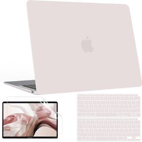 B BELK Compatible with MacBook Air 13 inch Case, Ultra Thin MacBook Air M1 Case 2021 2020 2019 2018 A2337 A2179 A1932 + 2 Keyboard Covers + Screen Protector, [100% Match Original Color] Matt Clear