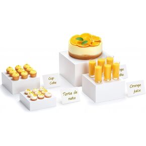 4 قطع من رافعات البوفيه من yeesport، رافعات طعام مقاس 5/6/7/8 بوصة لطاولة البوفيه، وحوامل عرض لتقديم الأطعمة والحلويات، وصناديق مكعبات أكريليك للمناسبات والحفلات، ورافعات التعشيش مع قيعان مجوفة in Kuwait