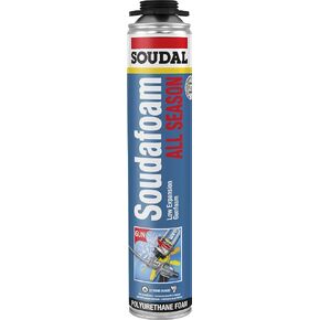455800 Soudafoam All Season Minimal Expansion + Extreme Temperature + Extra High Yield, Gun Foam (AAMA), Champagne