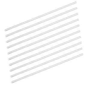 10pcs Aluminum Round Rods 6mm Diameter, 12 inches in Length Solid Lathe Bar Stock for DIY Crafts and Machine Parts