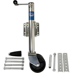 Jeremywell 1500lbs Trailer Jack with Double Wheel, Adjustable 12" Lift Travel, Boat On for Boat RV Utility, Swivel Tongue Towing Dual Wheel in Kuwait