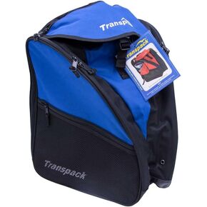 TRANSPACK Unisex XT1 Print Water-Resistant Travel Winter Sports 46L Ski/Snowboard Boot Helmet Goggles & Gear Backpack Bag, Navy
