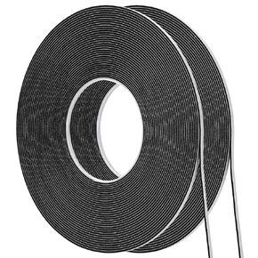 2 Roll of White Double Sided Foam Tape,PE Foam Tape，Sponge Soft Mounting Adhesive Tape (1/4 Inch by 50 Feet)