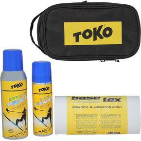 TOKO Skin Treatment Kit for Nordic, Cross-Country Skis - Silicone-Based Waterproofing, Skin Cleaner, and Base Tex Glide Kit